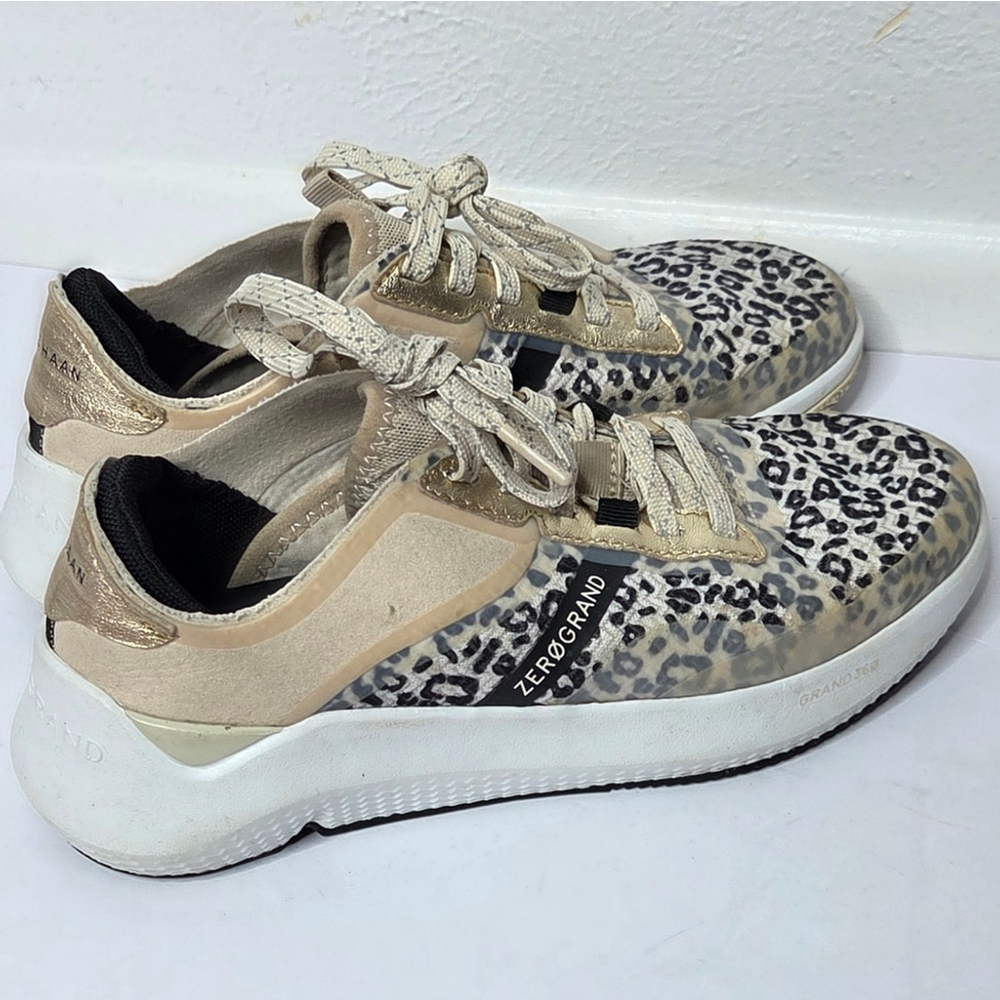 Cole Haan Animal Print Zerøgrand Winner Tennis Sneaker Women's Size 5 - Picture 5 of 10